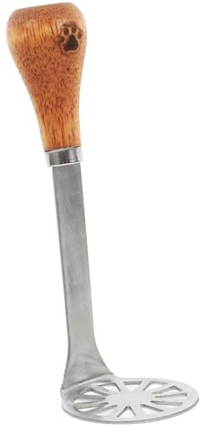 WEKADRIN Schiacciapatate in Acciaio con Legno di Acacia Utensile Compatto per Avocado e Frutta Facile da Mano Lavastoviglie