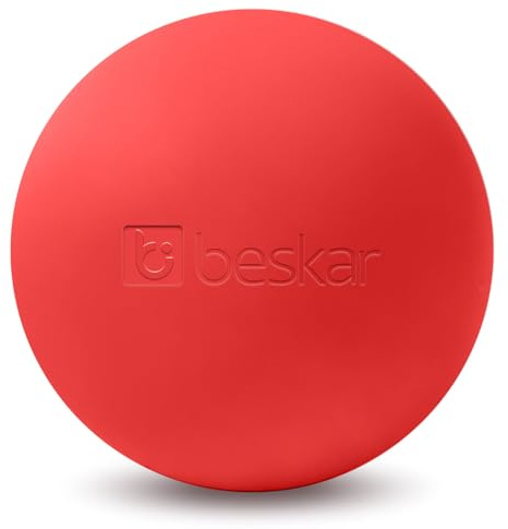 Palline da massaggio per rilassamento miofasciale, terapia dei punti trigger e terapia yoga, palla per massaggio ai piedi per alleviare la fascite plantare, colore rosso