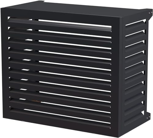 Copertura per unità CA esterna, griglia composita in alluminio resistente alle intemperie per condizionatori d'aria e pompe di calore, 110 x 60 x 80 cm, protezione da giardino e balcone