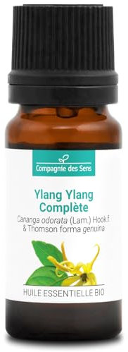 YLANG YLANG COMPLETO BIO - 10mL - Olio Essenziale di Qualità Premium - 100% Puro, Naturale, Garantito ChromaCert® - Chemiotipizzato & Integrale