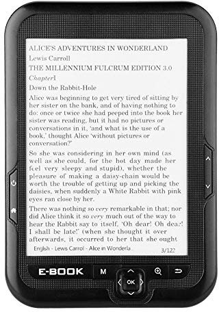 E-reader portable 6 pouces, écran à encre électronique haute résolution avec 29 langues au choix, meilleure réflectivité et contraste avec une faible consommation d'énergie (4G Noir)