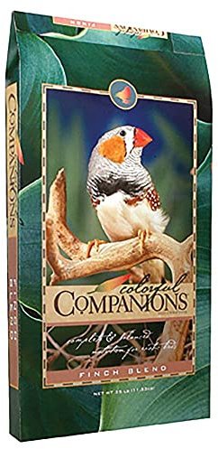 Colorful Companions | Finch Bird Food Blend | Nutritionally Complete | Premium Grains and Seeds | 25 Pound (25 lb.) Bag