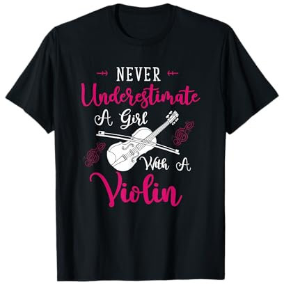 Violoniste Cadeau Pour Une Femme Musicienne Violon T-Shirt