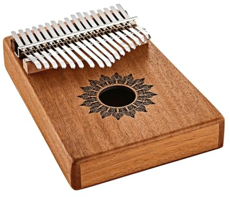 Sonic Energy Soundhole Kalimba, 17 Töne, Mahagoni (KL1708H) | C-Dur, 440 Hz, mit Schallloch, matt, inkl. Etui, Hülle, Tuch und Stimmhammer, Mahagoniholz, Stahl