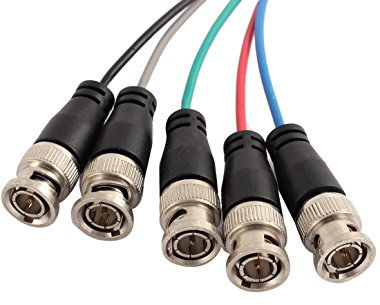 Ruilogod 21 54 cm lungo 15 pin VGA femmina a 5 BNC maschio connettore adattatore cavo cavo cavo