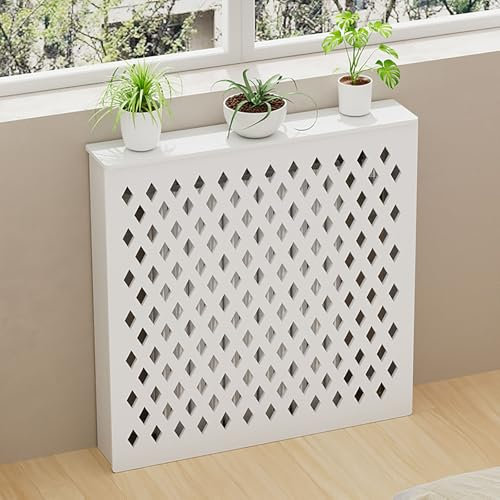 Copertura Per Radiatore Decorativa, Mobili Copertura Per Radiatore Bianca, Copre Radiatore, Copertura Per Radiatore In Legno, Copri Termosifone Moderno, Design Moderno, Funzione Decorativa Per Casa(50