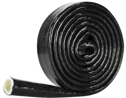 Fireproof Sleeve Cover - Heat Insulation Shield, Car Protector | Silicone Coated Fiberglass Protection, Heat Protection Wire Cover, Heat Resistant Sleeve for Electrical Wire and Cable