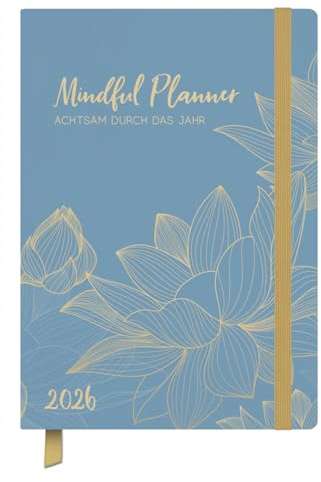 Buchkalender Jahresbegleiter Mindful - Kalender 2026 - Korsch-Verlag - Eine Woche auf 2 Seiten - Terminplaner - 13 cm x 18,5 cm