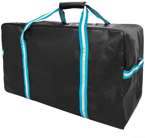 Borsa per attrezzatura da hockey su ghiaccio resistente, 78 x 41 x 36 cm, impermeabile, in PVC, con ventilazione per un'asciugatura più rapida, per allenamento e viaggi (blu)
