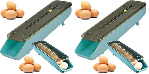 PARENCE.- Boîte à œufs organisateur réfrigérateur – Distributeur empilable avec dateur intégré – Conteneur pour 7 œufs – Gain de place cuisine – Plastique facile à nettoyer – couleur aléatoire