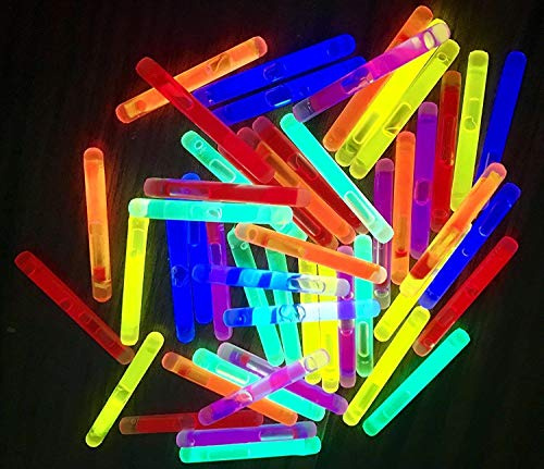 molinoRC 50 Mini Knicklichter Leuchtstäbe - Knicklichter Angeln - Bissanzeiger - rot gelb grün lila orange blau
