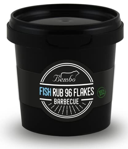 BBQ Fish Rub 96 Bembo – 350 g – Mix Spezie per Pesce alla Griglia – Rub Barbecue per Marinatura a Secco – Ideale per Griglia e BBQ – Made in Italy