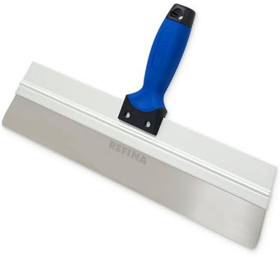REFINA Skimming Spatula for Plasters, Renders, & Compounds - 16 (300mm) Plastering Spatula w/ 0.5mm Stainless Steel Skimming Blade & Ergonomic ‘T’ Handle - Levelling & Plastering Tools