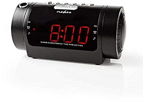 NEDIS Radiosveglia Proiettore Di Gital Display LED da 0