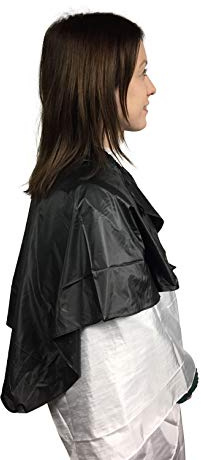 CoolBlades Professional Hairdresser's Reusable Black Shampoo Cape - Protect Clothes from Wet Hair