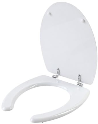 TrAdE Shop Traesio COPRIWATER Copri Water Sedile WC Bagno per DISABILI con Apertura Centrale MDF