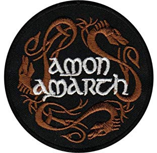 Amon Amarth Dargon Melodic Death Metal Aufnäher Besticktes Patch zum Aufbügeln Applique