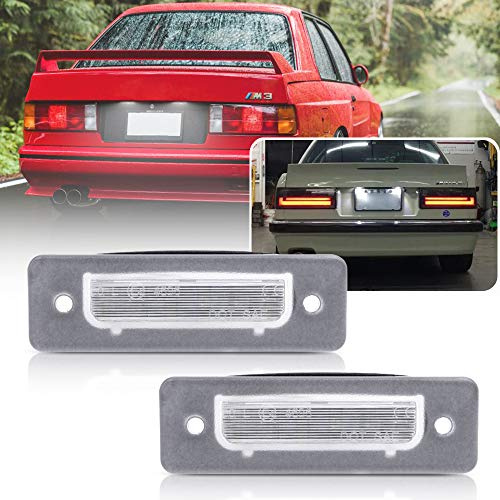 NSLUMO LED-Kennzeichenbeleuchtung für BM/W E30 E12 E28 E24 E24 E26 für | LED-Kennzeichenleuchte für BM/W 3 Series E30 (12/1981-02/1994) Plug-and-Play