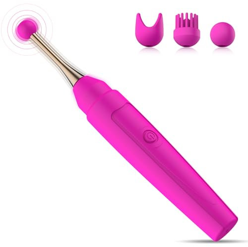 Hochfrequenz Klitoris Vibratoren für Sie Klitoris und G-Punkt, Proxoxo Flatternder Klitoris Vibrator mit Rotierender & Runder Ersatzkopf Silikon Klitoris G-Punkt Stimulator, Sexspielzeug für Frauen