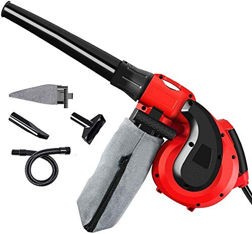 Aspirateur souffleur de Feuilles Filaire 2 en 1 2900W souffleur de Feuilles de Jardin électrique pour Nettoyer la poussière et Les Petites Voitures à ordures Ordinateur Ho.