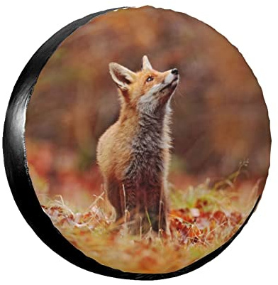 Ersatzrad-Reifenabdeckung, niedlicher roter Fuchs, wasserdicht, staubdicht, Ersatzreifen-Tasche, 38,1 cm