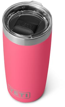 YETI Rambler Gobelet isotherme en acier inoxydable avec couvercle MagSlider, 0,3 l, rose tropical