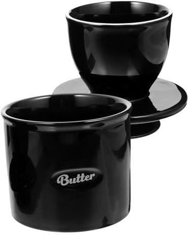 KICHOUSE Butterbehälter Aus Keramik Mit Deckel Wiederverwendbare Käsebox Für Küche Geeignet Für Buttersorten Geruchsneutrale Aufbewahrung Im Kühlschrank