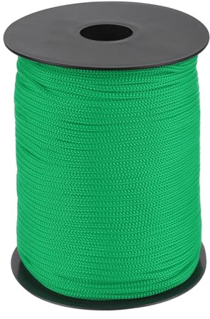 QUARKZMAN Polypropylen-Seil 3mm Polypropylenseil 10Om Dunkelgrün | PP Flechtleine Textilseil Leine Nylonschnur Schnur Reißfeste Rope Kunststoffseil für Wäscheleine Camping Wandern Outdoor