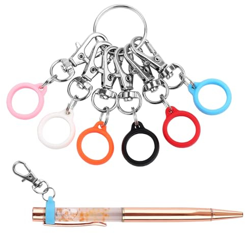 Gosknor 6pcs Porte-Stylos, 13mm Pinces à stylo Pince de Poche Surligneur Clips de Bobine de Badge Convertisseur d'Accessoires de Bobine de Badge