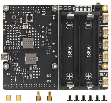 FGDTREE X1201 Unterbrechungsfreies Netzteil-Verlängerungsmodul für Mainboard mit Schnelllade-USB C/XH2.54-2P Anschluss