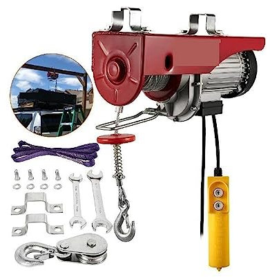 BDKSEXBF Palan électrique Treuil Câble de Levage Moteur Grue Télécommande Palan à Fil pour Bateau Voiture Échafaudage Garage Entrepôt Ascenseur