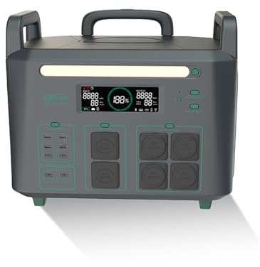 EPEVER® ATZ3600EU Powerstation 3600W, 2048Wh, Solargenerator für Camping, Wohnmobile, Garten Party, Reise, Hausgebrauch, Notfall