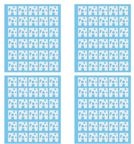 YAOGUI 120 piezas de teclados mecánicos adhesivos amortiguadores de ruido de espuma de reducción de sonido película aislante para interruptores estabilizadores