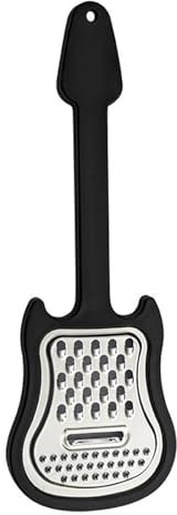 Rallador de queso resistente de acero inoxidable con diseño de guitarra, triturador de alimentos de mano con agarre cómodo para uso en la cocina