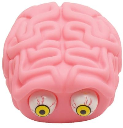 Stress Ball, Creative Squeezing Gehirn Antistress Spielzeug Dekompression Spielzeug Soft Vent Spielzeug Stressabbau Spielzeug Lustige knifflige Geschenke Ich möchte Ihr Gehirn Spielzeug Essen