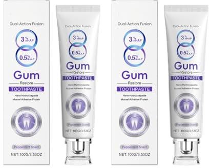 Dentifricio Gentle Care - Rimuove Macchie/tartaro/ingiallimento, Rinfresca L'alito, Sbianca I Denti. For Uso Quotidiano.(2PCS)