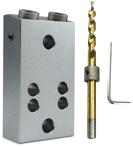 Guía de Taladro para Agujeros Rectos - Herramientas Manuales Estables de Metal,Accesorios para Trabajar la Madera | para Trabajar la Madera, Carpintería, Fabricación de Muebles, Taller, Cortar