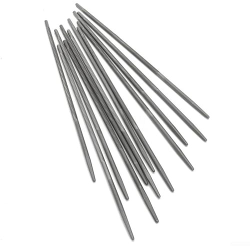 Set di attrezzi per la manutenzione della motosega, dodici lime rotonde (4 mm) ottimizzate per uso professionale per la lavorazione del legno