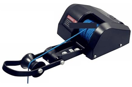 Verricello for ancora for barche 12V, verricello elettrico for elettrica for navi e yacht per barca, camion, rimorchio(Black)