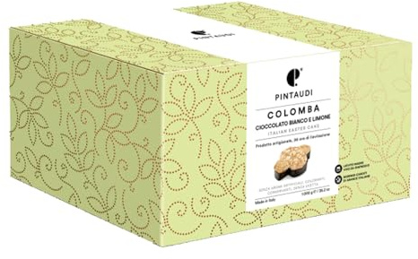Colomba Artigianale Cioccolato Bianco e Limone - Ricoperta di Glassa alle Mandorle - 900Gr - Friuli - Pintaudi