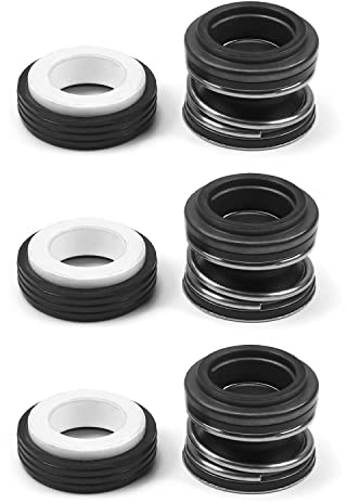 Othmro Mechanische Wellendichtring Ersatz XJ-16 für Pumpenwelle Wasserpumpen Welle Mechanische Abdichtung Legierung Kunststoff 3pcs