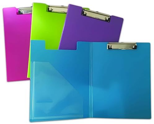 Seco Foldover Urklipp - 4-pack blandade färger