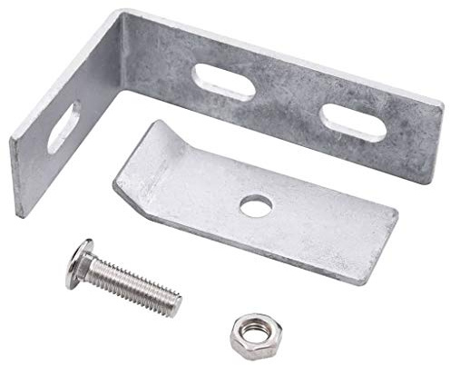 Tidyard 10 Sets Doppelstabmattenzaun Zaun Wandverbinder Wand-Verbinderset Eckverbinder Eckverbinder,Verzinkter Stahl + Edelstahl