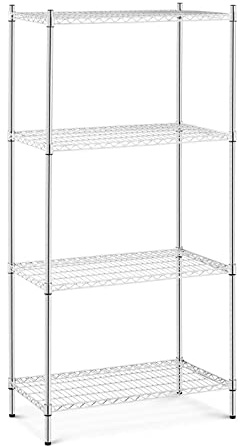 Royal Catering RCMR-1800P47 Metallregal 90 x 45 x 180 cm Tragfähigkeit 1.000 kg Standregal Steckregal Schwerlastregal