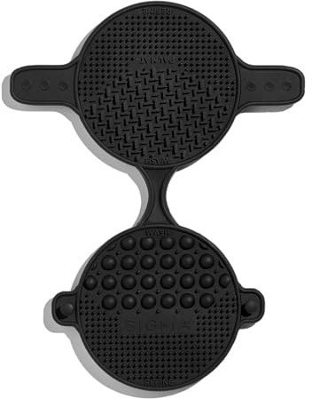 Sigma Beauty - Palmat® – Nettoyant pour pinceaux de Maquillage – Parfait pour Les Voyages et Les déplacements – Taille Paume – Noir