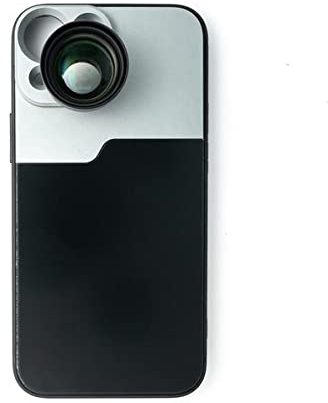 SYSTEM-S Zoom Objectif 3X Tele avec étui Noir pour iPhone 13 Mini