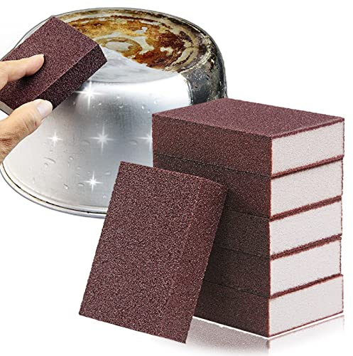 Nano Carborundum Sponge,Magischer Schwamm Schmutzradierer,Reinigungsschwamm Wunderschwamm,Emery Sponge Brush,Topfreiniger,Topfschwamm, Anti-Kratz-Schwamm, Pfannenschwamm, Scheuer- & Putzschwamm