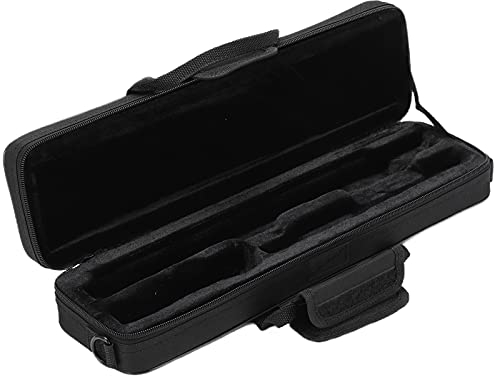 Flötenkoffer Oxford-Stoff-Tragetasche, Wasserdichter 16-Loch-Flöten-Aufbewahrungskoffer, Verschleißfeste, Leichte Tragetasche mit Verstellbarem Riemen, 15,5 X 4,7 X 2,7 Zoll