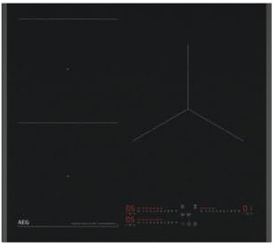 AEG TI63IQ30FZ Induktionskochfeld, 60 cm, 3 Kochzonen, Boil & Fry-Sensor, 3 Intensitätsstufen, PowerBoost-Funktion, Brückenkoch, Hob2Hood-System, 7350 W, Timer, Schwarz