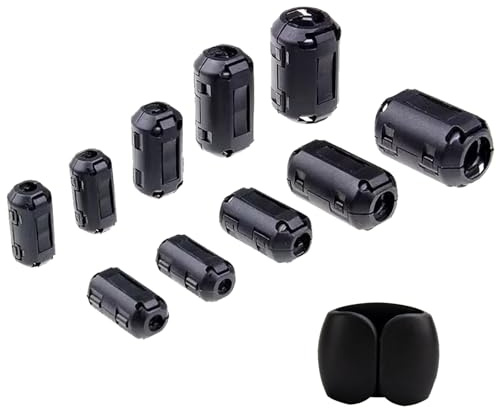 Ferrit Entstörfilter,Ferritkerne Entstörfilter Ferritfilter,Ferritkerne für Kabel,Ferrit Mantelwellenfilte,Ferrit Ringkern Cable-Clip,Klappferrit Ferritkern,Ferrit Ring,10pcs
